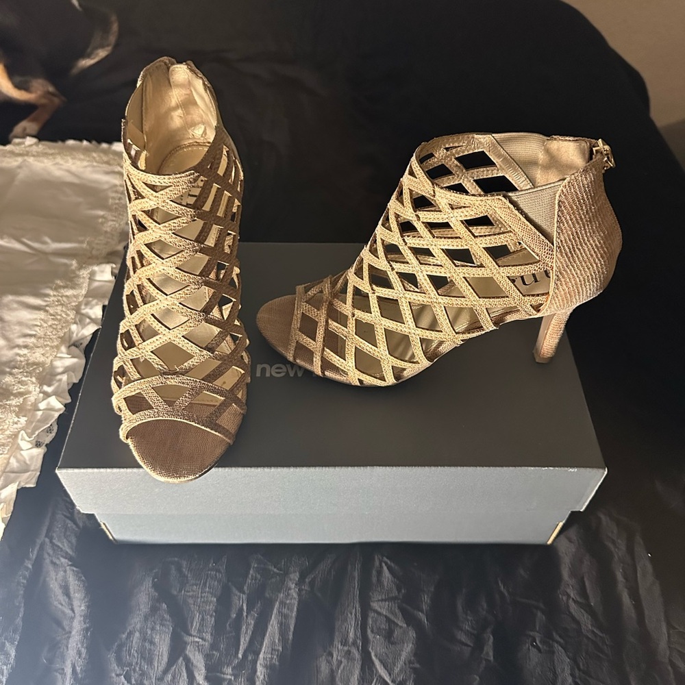 New Look Gold Women's Heeled Sandals